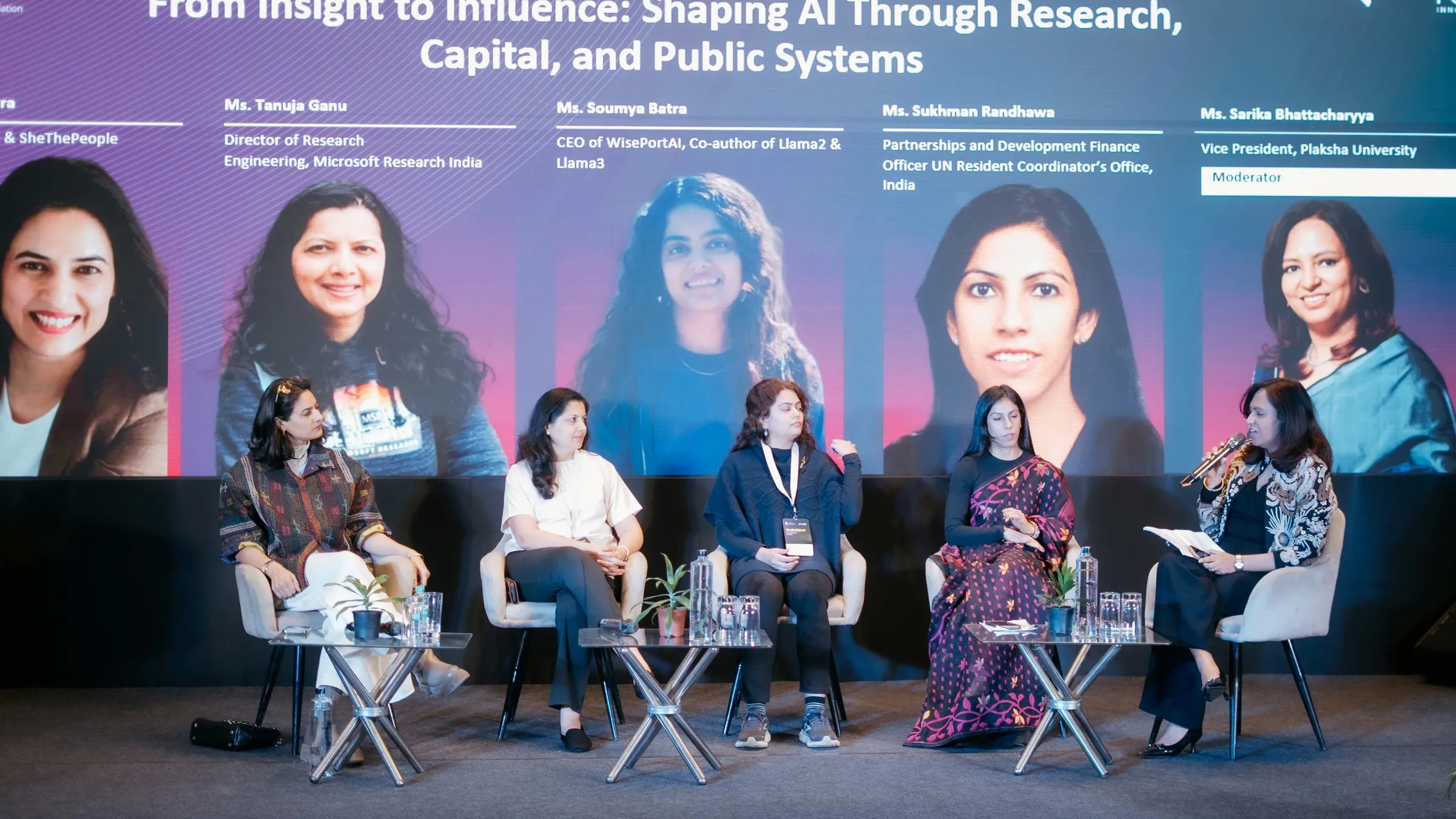 Women leaders speaking about education and careers in STEM