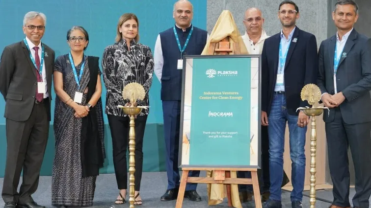 Hindustan Times coverage titled ‘Plaksha Launches Center for Clean Energy’, reporting on a new center focused on clean energy and reducing carbon emissions.